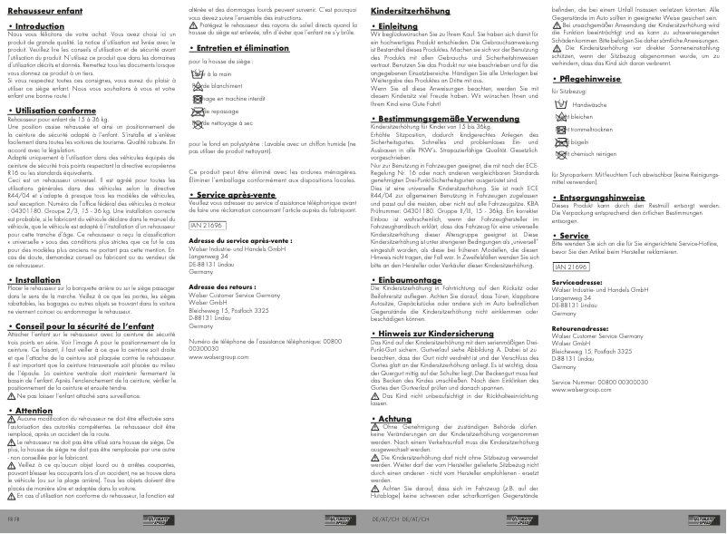 Page n°1 - Manuel utilisateur Ultimate Speed IAN 21696