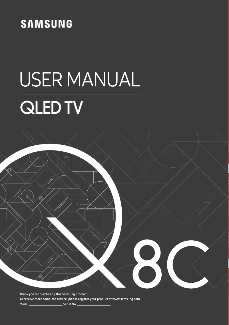 Image de la première page du manuel de l'appareil GQ65Q8CNGT