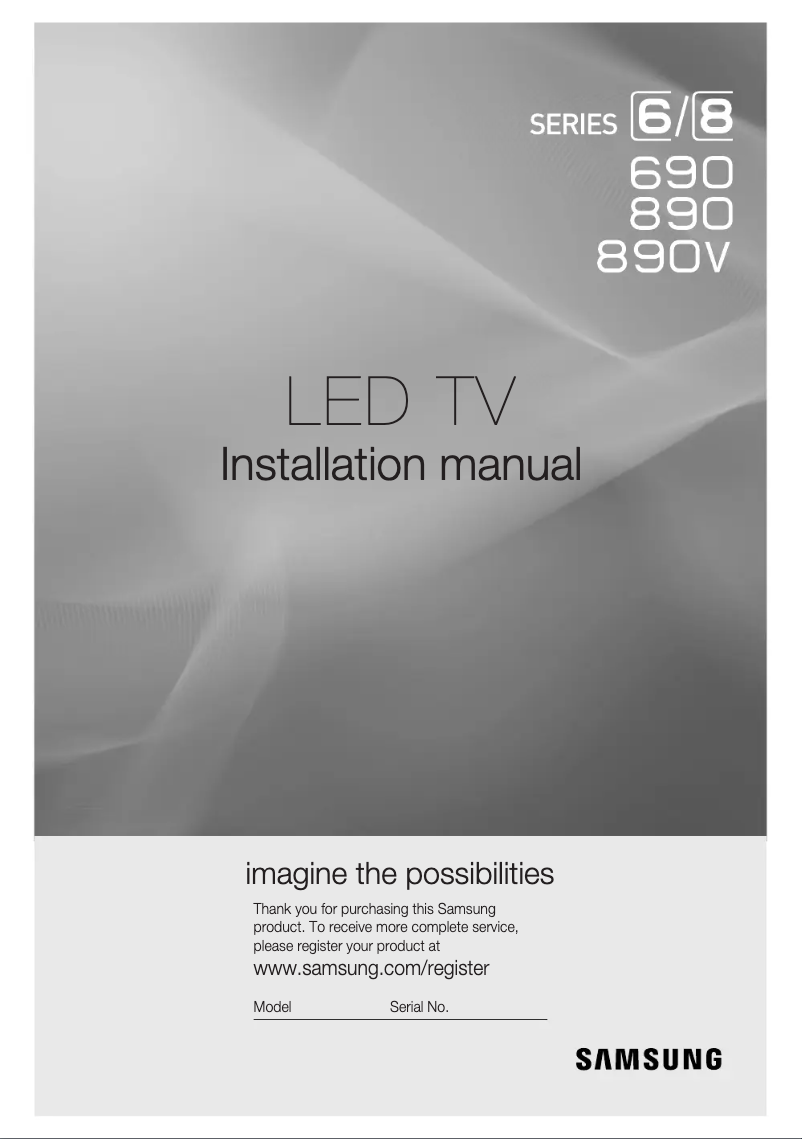 Image de la première page du manuel de l'appareil HG48AC690DJ