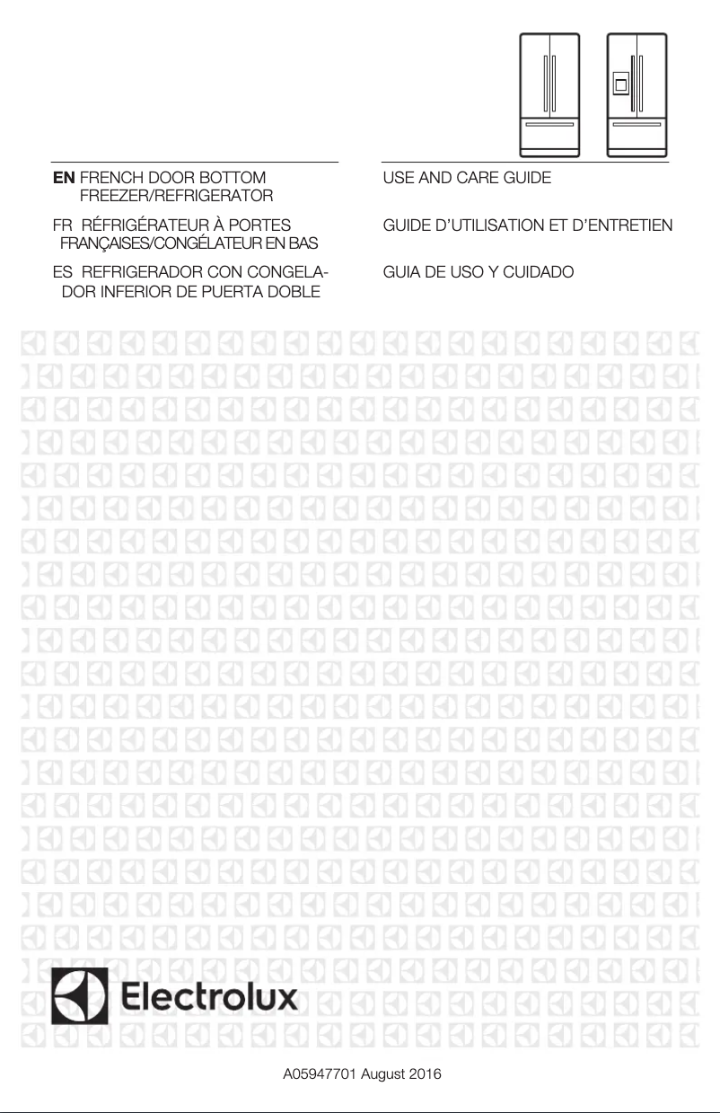Page 1 de la notice Manuel d'utilisation et d'entretien Electrolux EI23BC37S