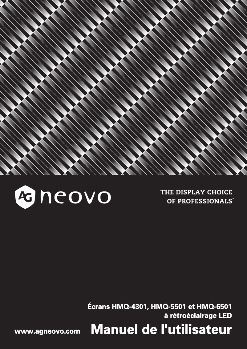 Page n°1 - Manuel utilisateur AG Neovo HMQ-4301