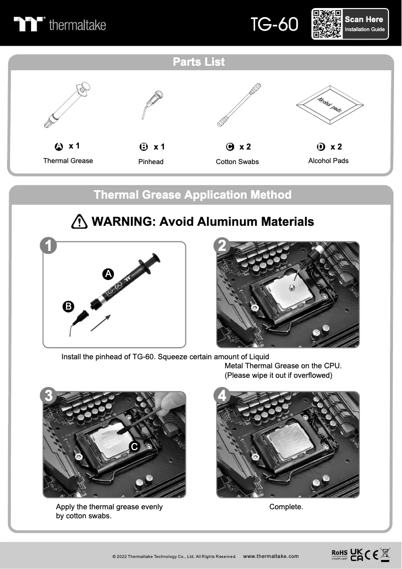 Image de la première page du manuel de l'appareil TG-60