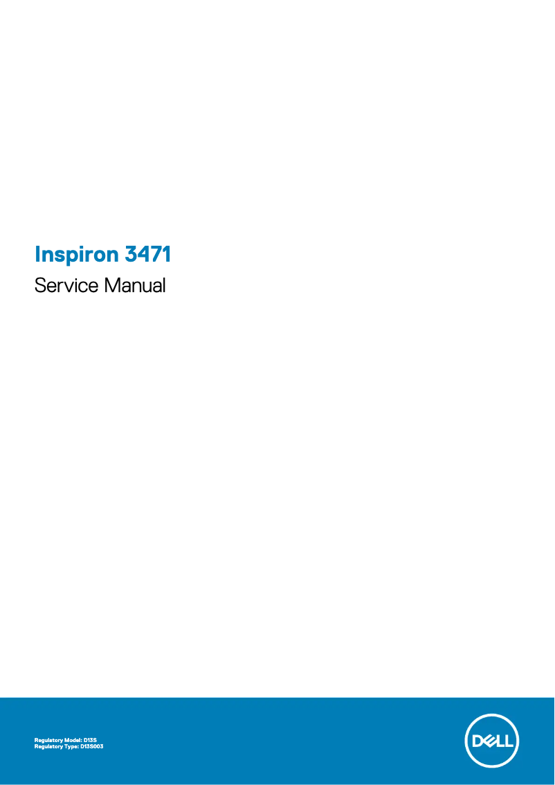 Page n°1 - Manuel utilisateur Dell Inspiron 3471