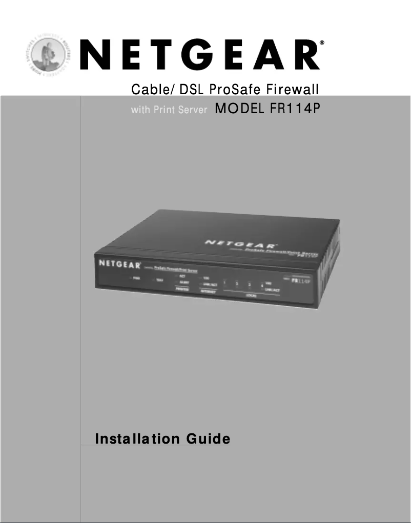 Image de la première page du manuel de l'appareil FR114P