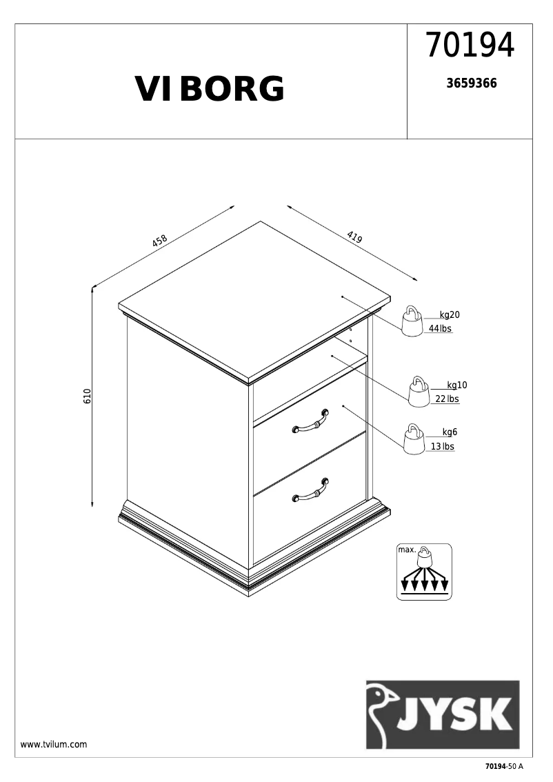 Page n°1 - Manuel utilisateur JYSK Viborg