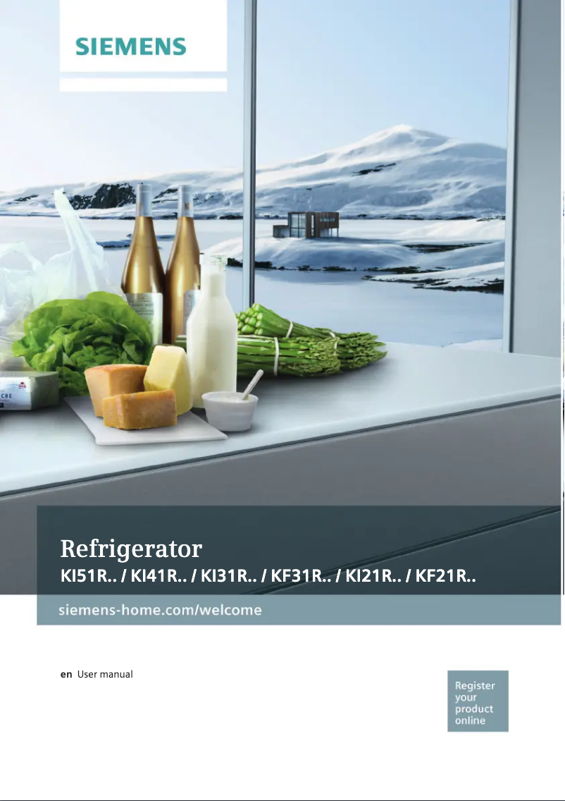 Page 1 de la notice Manuel utilisateur Siemens KI31RAF30G