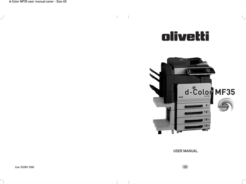 Image de la première page du manuel de l'appareil d-Color MF30