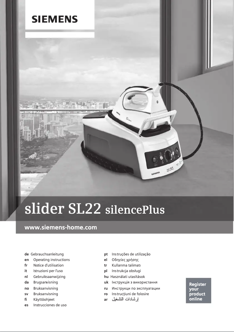 Page n°1 - Mode d'emploi Siemens Slider SL22 silencePlus TS2231100
