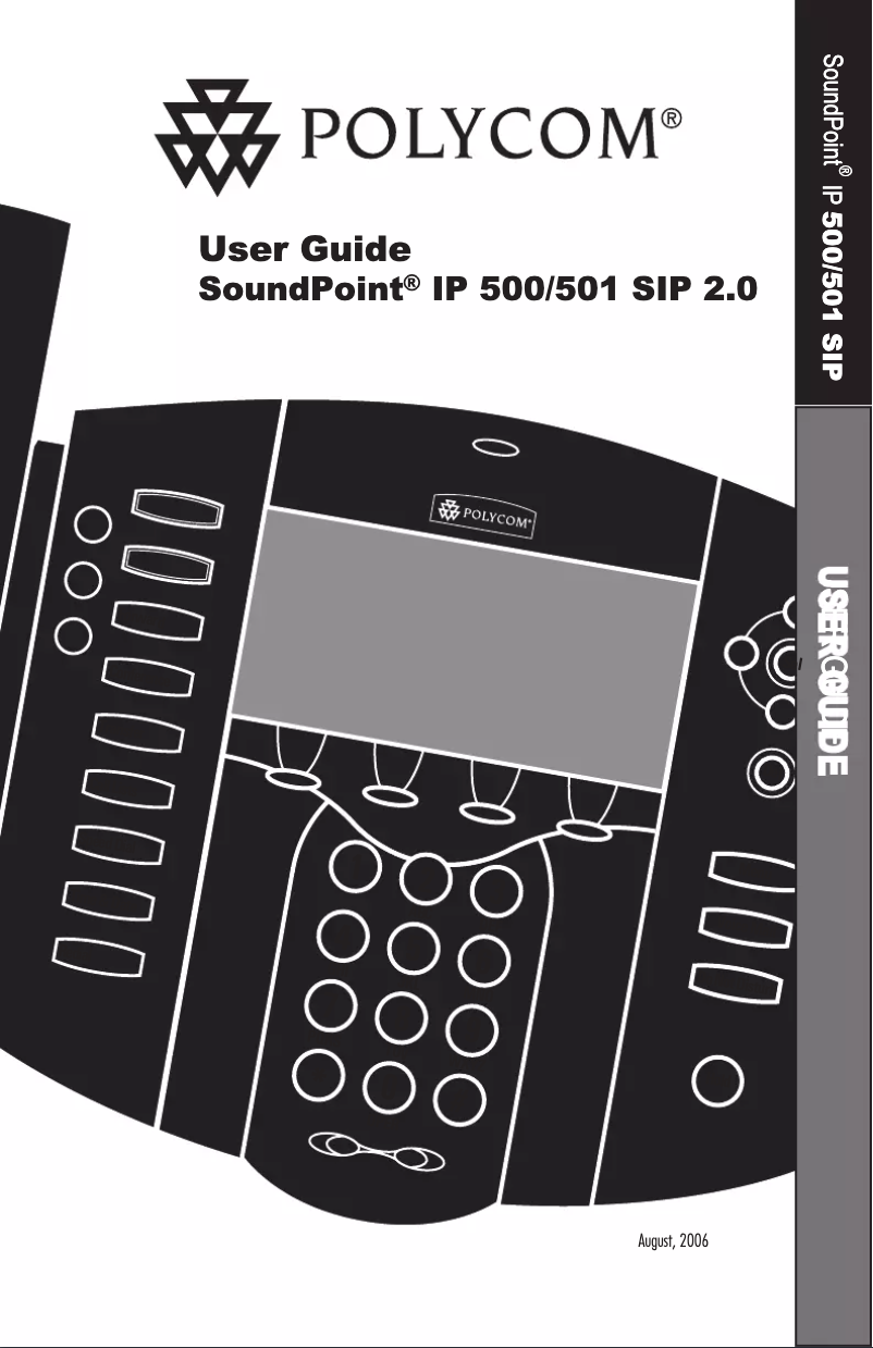 Page n°1 - Manuel utilisateur Polycom SoundPoint IP 500