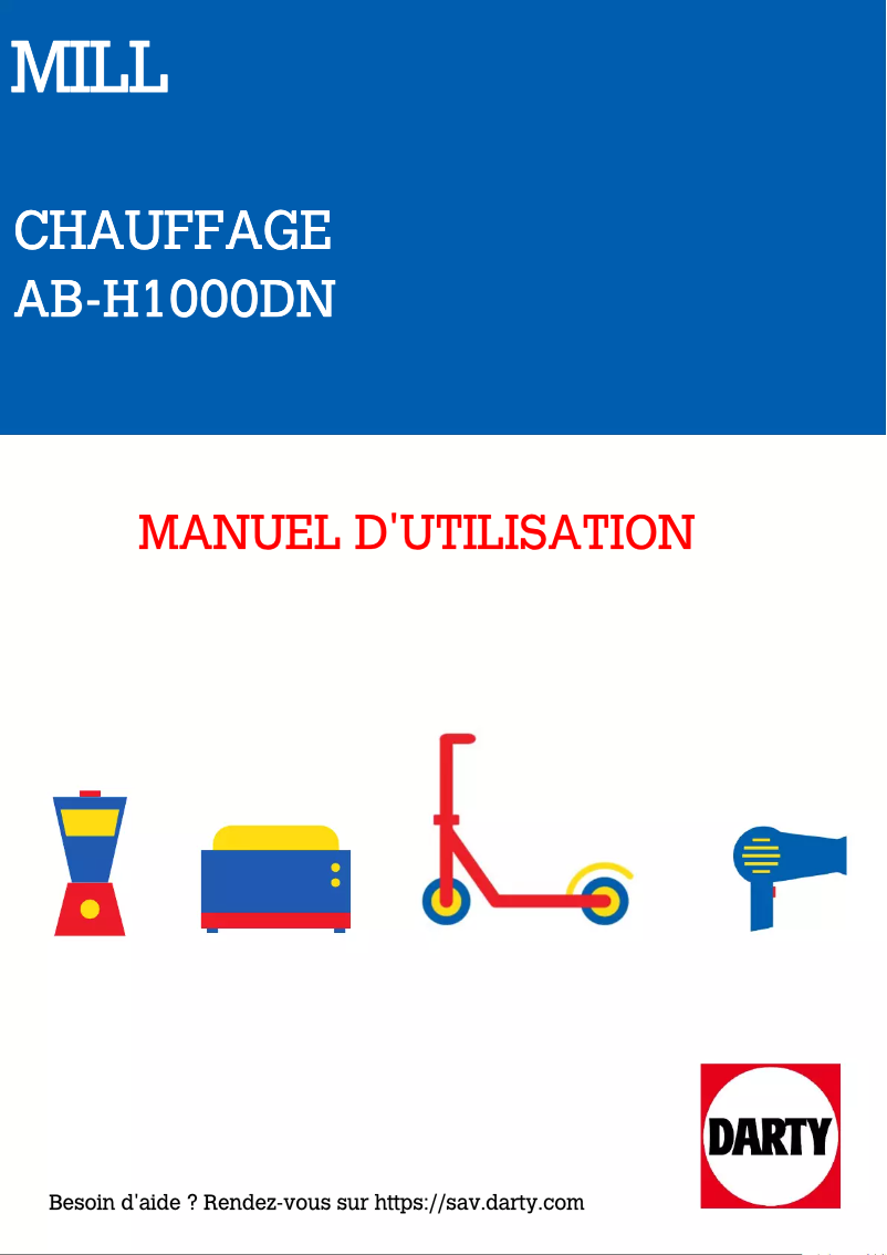Page n°1 - Manuel utilisateur Mill AB-H1000DN
