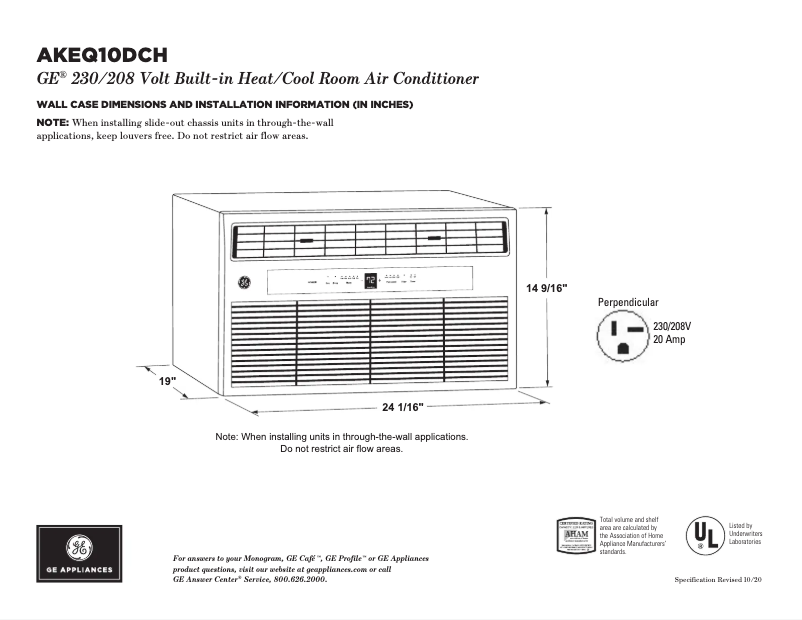 Imagen de la primera página del manual del dispositivo AKEQ10DCH