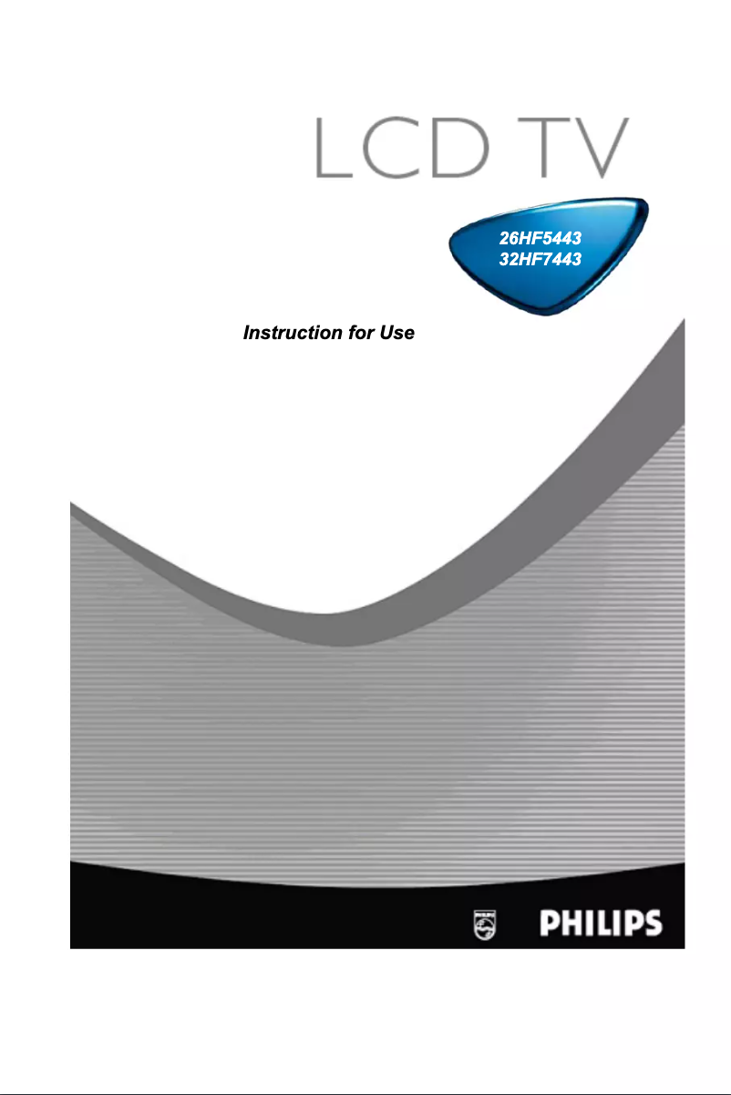 Page n°1 - Manuel utilisateur Philips 32HF7443