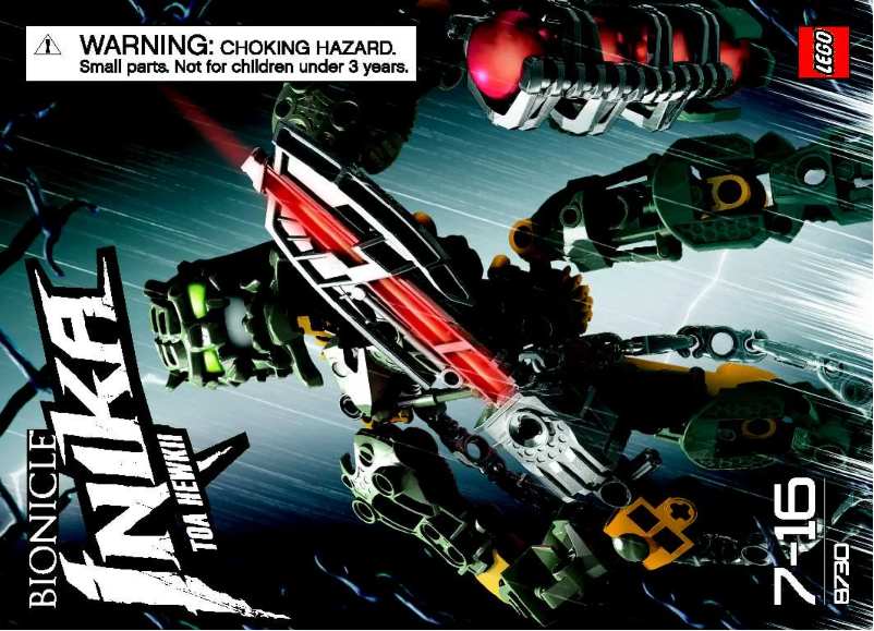 Page 1 de la notice Manuel utilisateur Lego Toa Hewkii