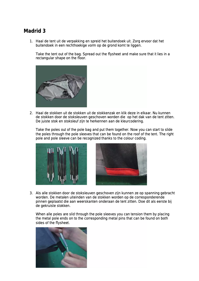 Image de la première page du manuel de l'appareil Madrid 3