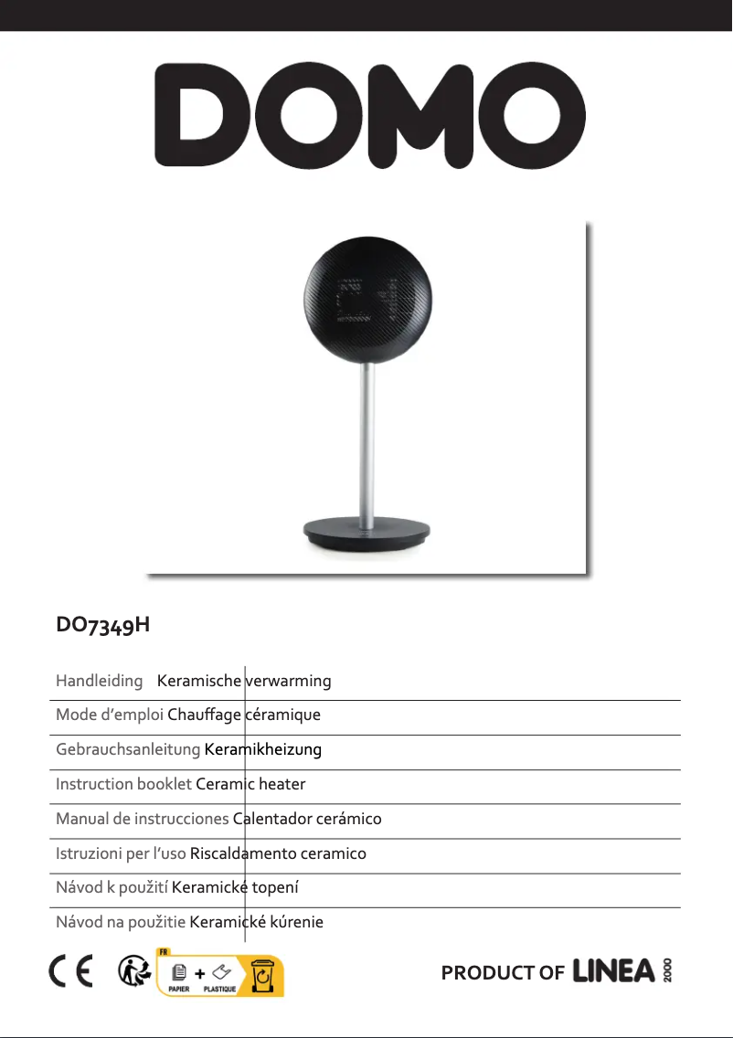 First page image of the manual for DO7349H