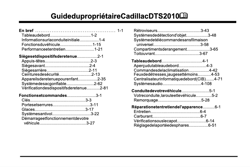 Imagen de la primera página del manual del dispositivo DTS (2010)