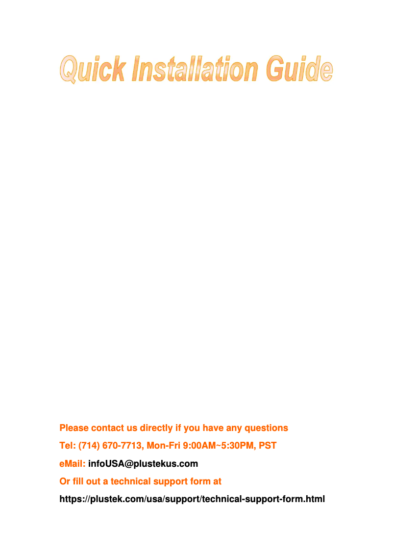 Página 1 del manual Manual de usuario Plustek OpticFilm 120 Pro