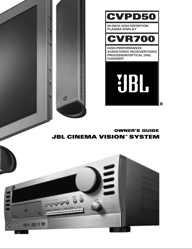 Image de la première page du manuel de l'appareil Cinema VISION CVR700