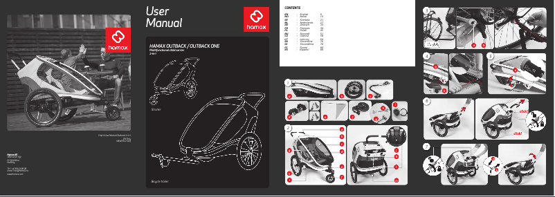 Page 1 de la notice Manuel utilisateur Hamax Outback One