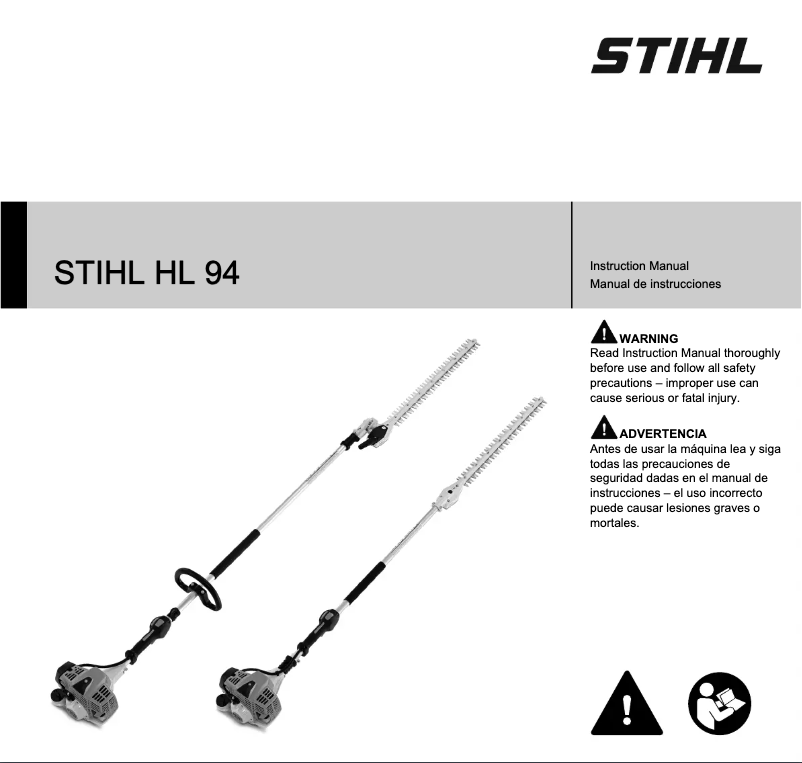 Page 1 de la notice Manuel utilisateur Stihl HL 94 K