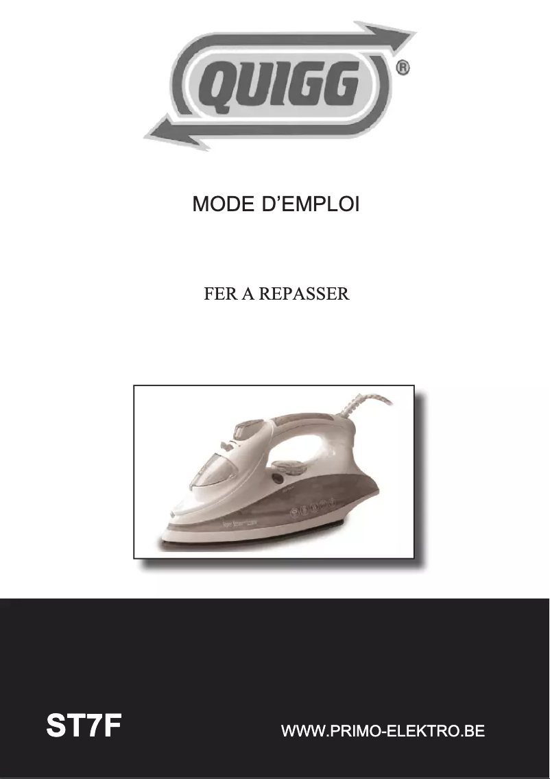 Image de la première page du manuel de l'appareil ST7F