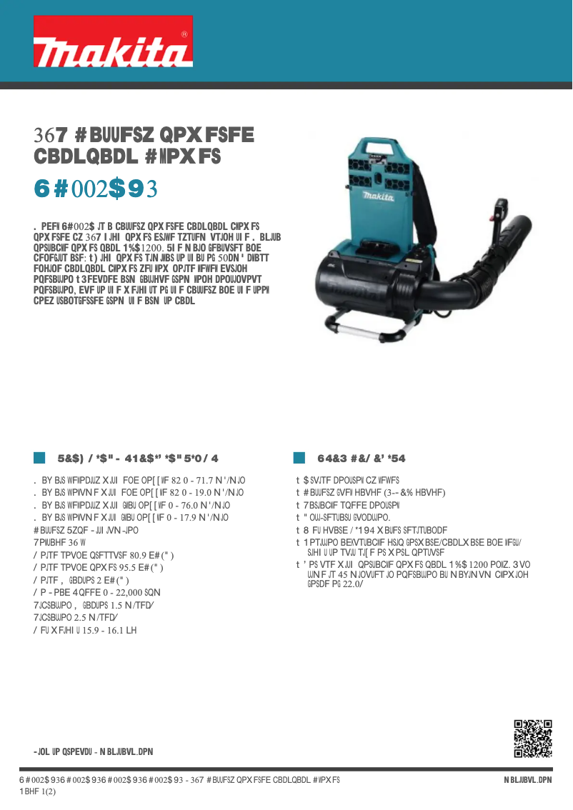 Image de la première page du manuel de l'appareil UB002C