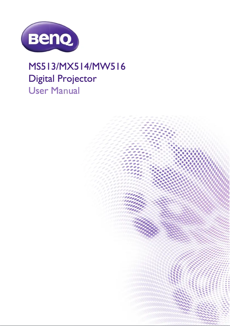 Page 1 de la notice Mode d'emploi BenQ MX514