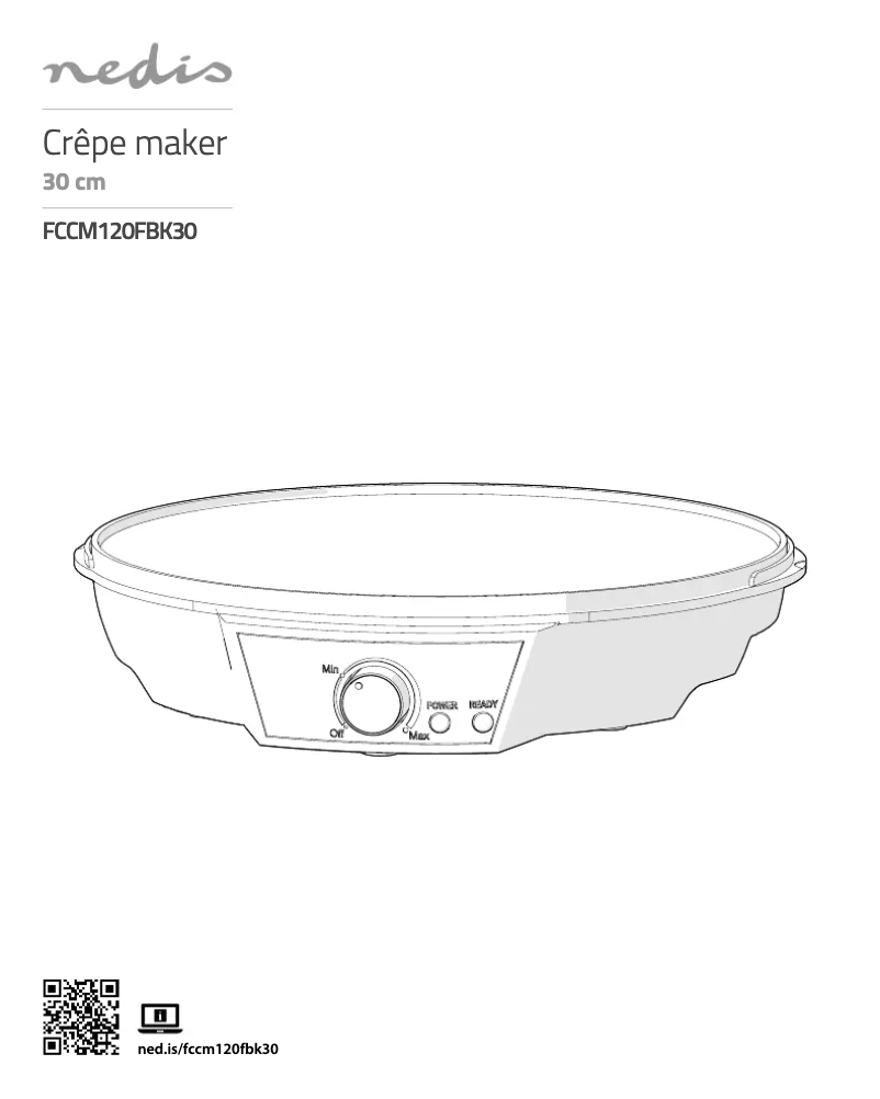 Page 1 de la notice Manuel utilisateur Nedis FCCM120FBK30
