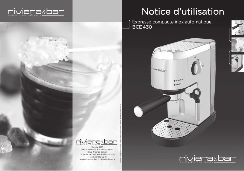 Image de la première page du manuel de l'appareil BCE430