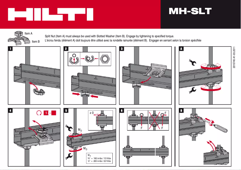 Página 1 del manual Manual de usuario Hilti MH-SLT