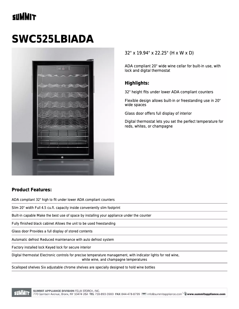 Image de la première page du manuel de l'appareil SWC525LBI7TBADA