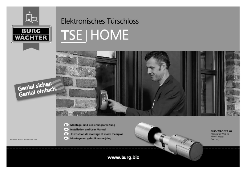 Image de la première page du manuel de l'appareil TSE Home 4001