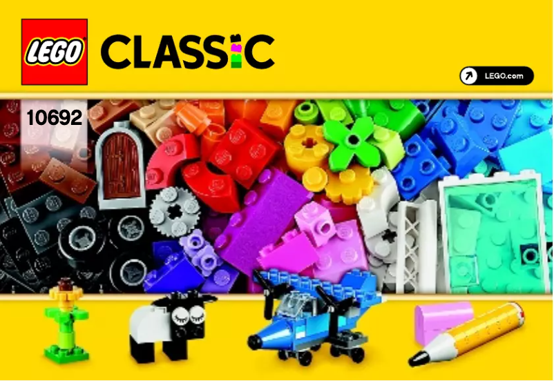 Page 1 de la notice Manuel utilisateur Lego Classic 10692
