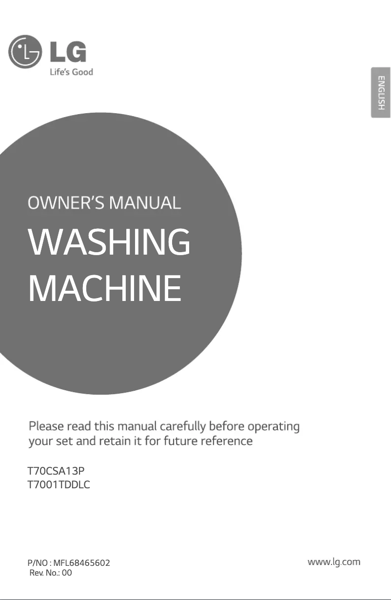 Page 1 de la notice Manuel utilisateur LG T7001TDDLC