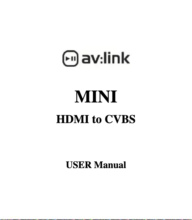 Página 1 del manual Manual de usuario AV:link 128.820UK