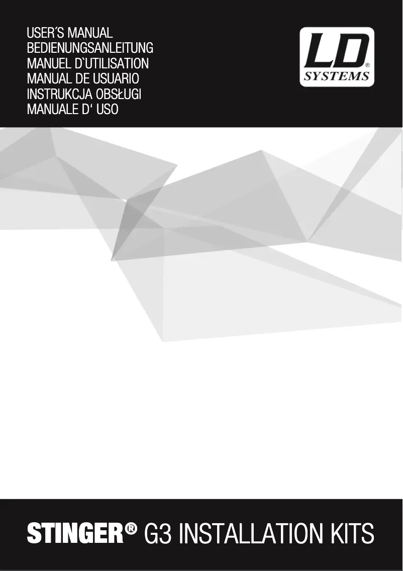 Page 1 de la notice Manuel utilisateur LD Systems STINGER 10 G3 WMB