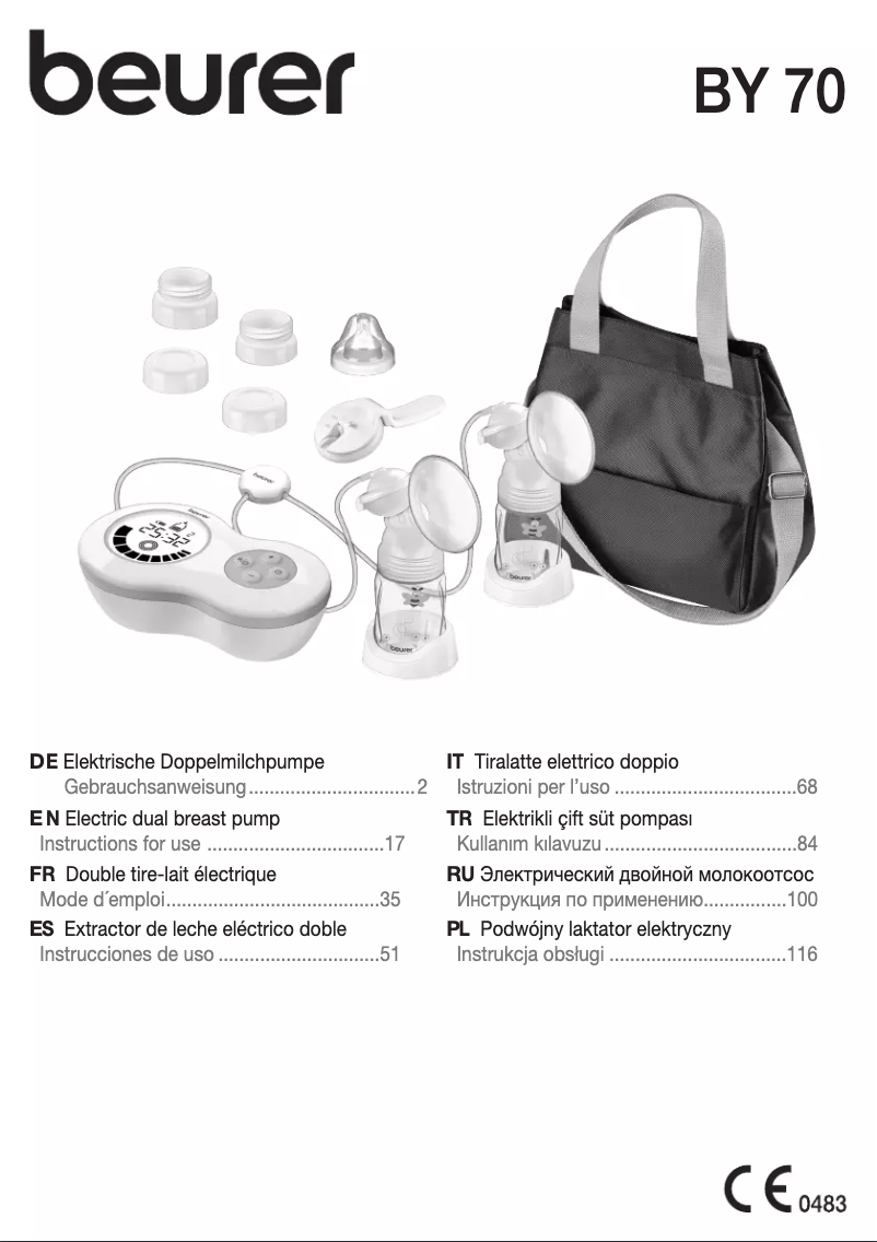 Image de la première page du manuel de l'appareil BY 70