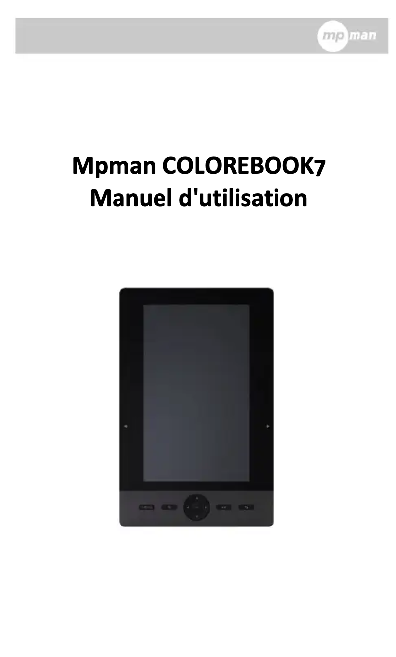 Image de la première page du manuel de l'appareil Colorbook 7