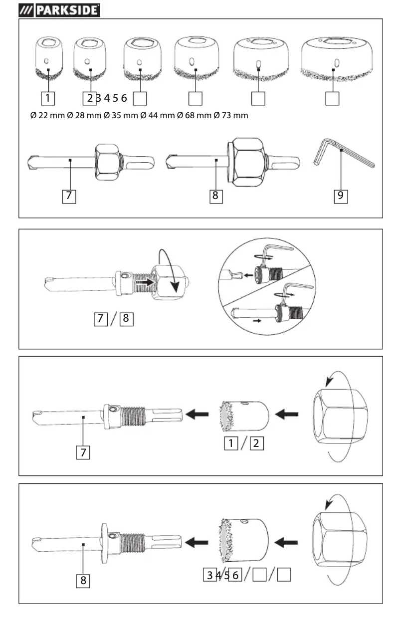 Page 1 de la notice Manuel utilisateur Parkside PLSS 2 A1