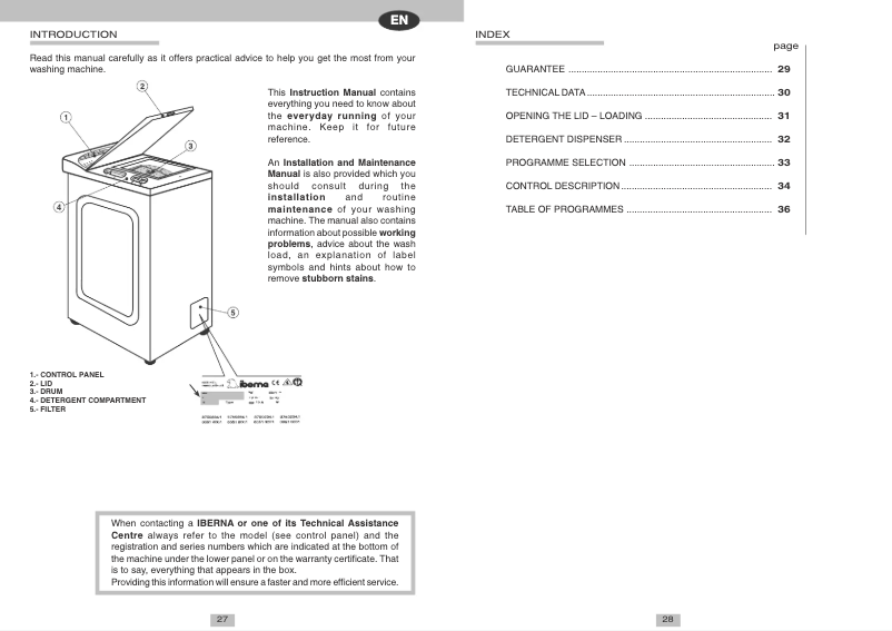 Image de la première page du manuel de l'appareil LB ITL 413 ES