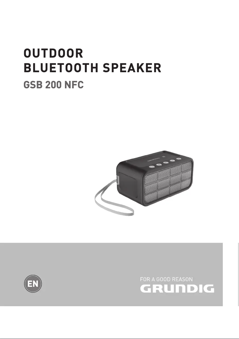 Page n°1 - Manuel utilisateur Grundig GSB 200 NFC