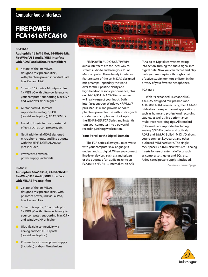 Image de la première page du manuel de l'appareil Firepower FCA610