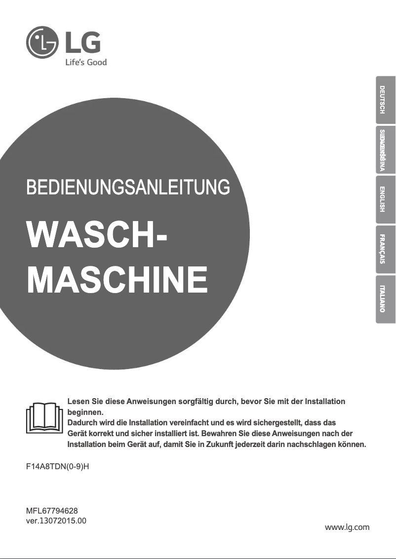 Página 1 del manual Manual de usuario LG F14A8TDN2H