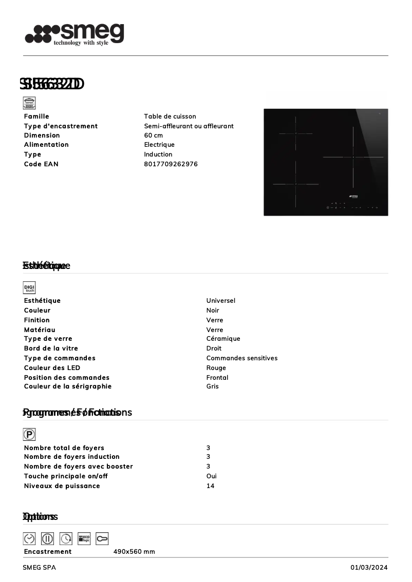 Image de la première page du manuel de l'appareil SI5632D