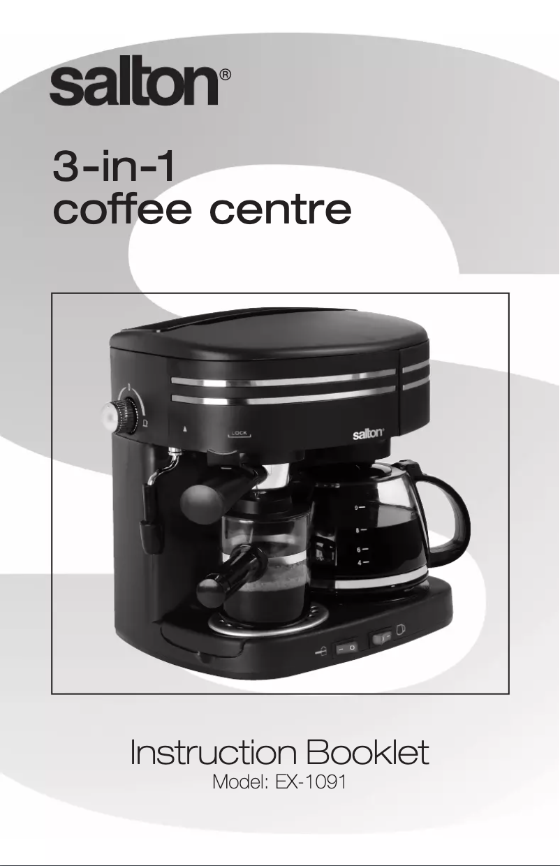 Page 1 of the manual User Manual Salton EX1091