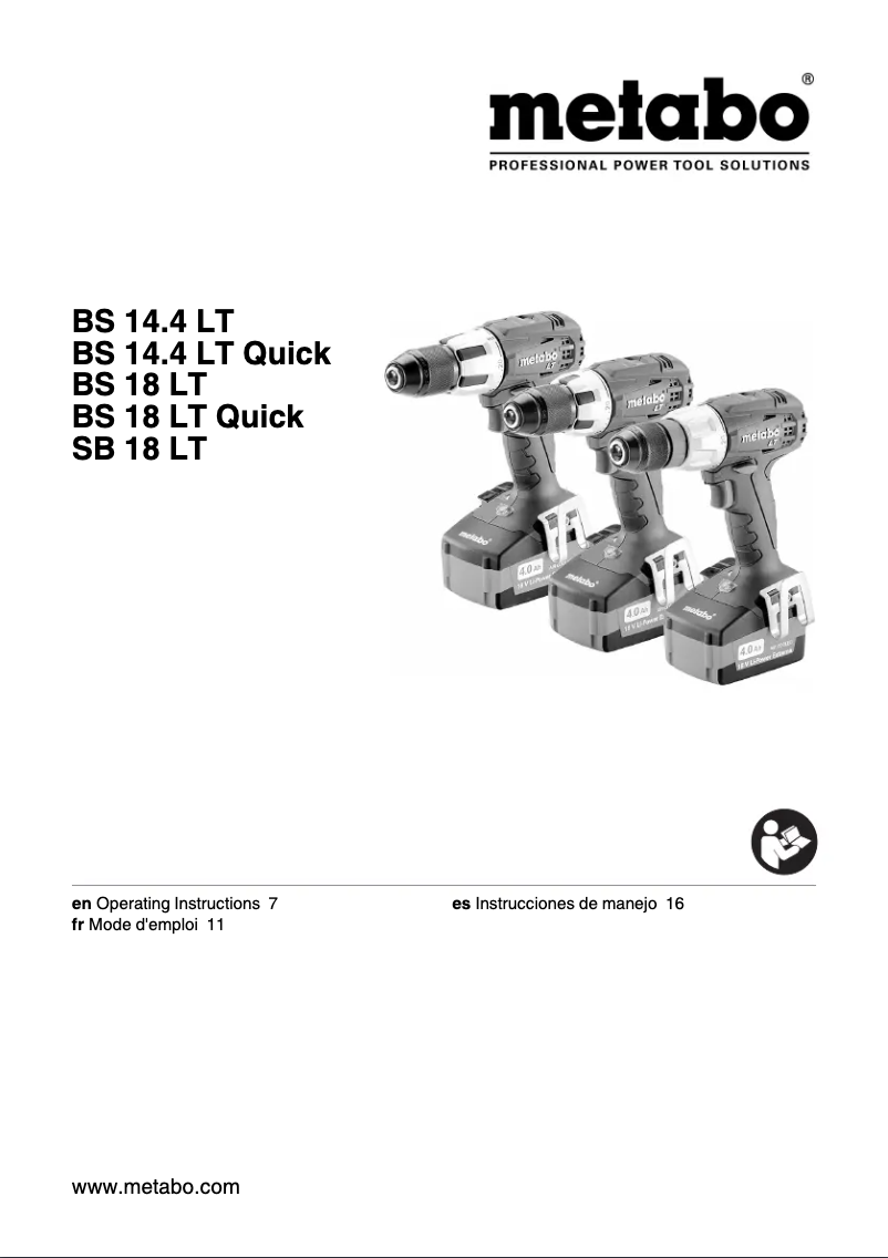 Image de la première page du manuel de l'appareil BS 18 LT Compact