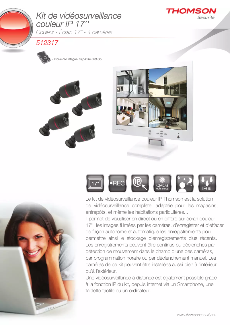 Página 1 del manual Ficha técnica Thomson 512317