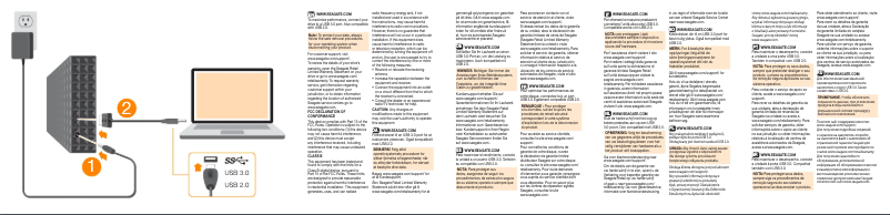 Page 1 de la notice Manuel utilisateur Seagate Expansion Desktop Drive