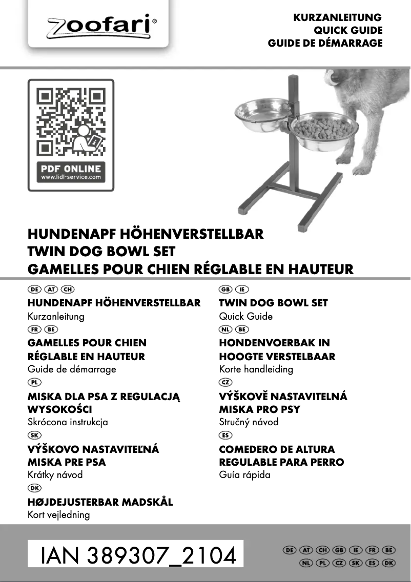 Page n°1 - Manuel utilisateur Zoofari IAN 389307