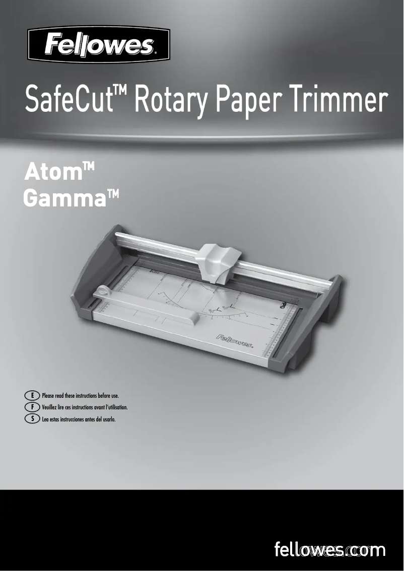 Page n°1 - Manuel utilisateur Fellowes Atom 180